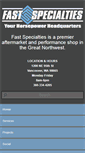 Mobile Screenshot of fastspecialties.com